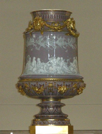 「要素」、セーヴルの花瓶、1883年（磁器） 作： Alfred Thompson Gobert